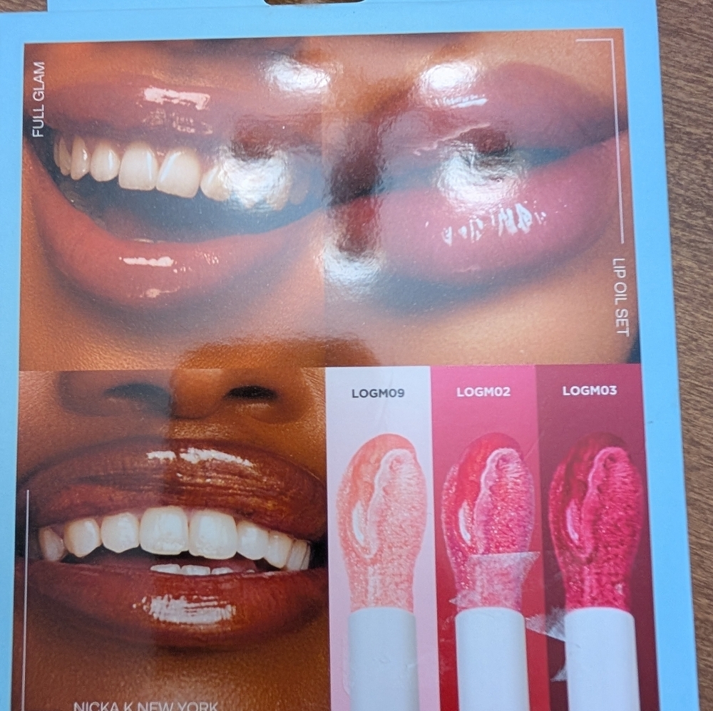 NWT Nicka K New York Full Glam Tinted Lip Oil 3 Pack - Picture 5 of 6